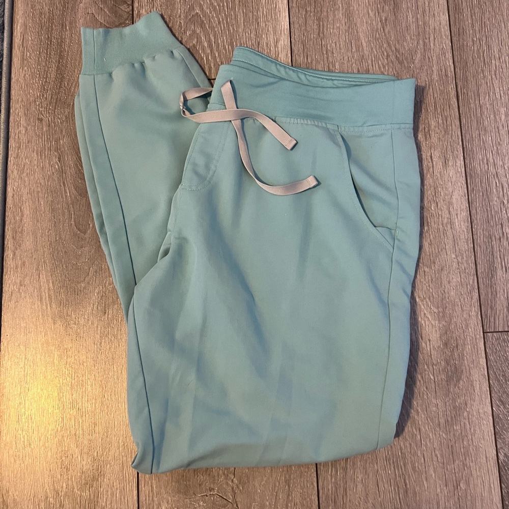 jogger figs scrub pants - sea glass - Picture 2 of 2